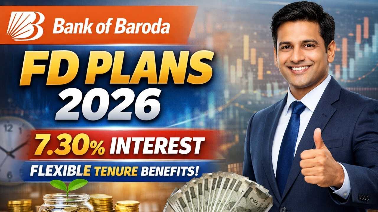 Bank of Baroda FD Plans 2026 With 7.30% Interest And Flexible Tenure Benefits