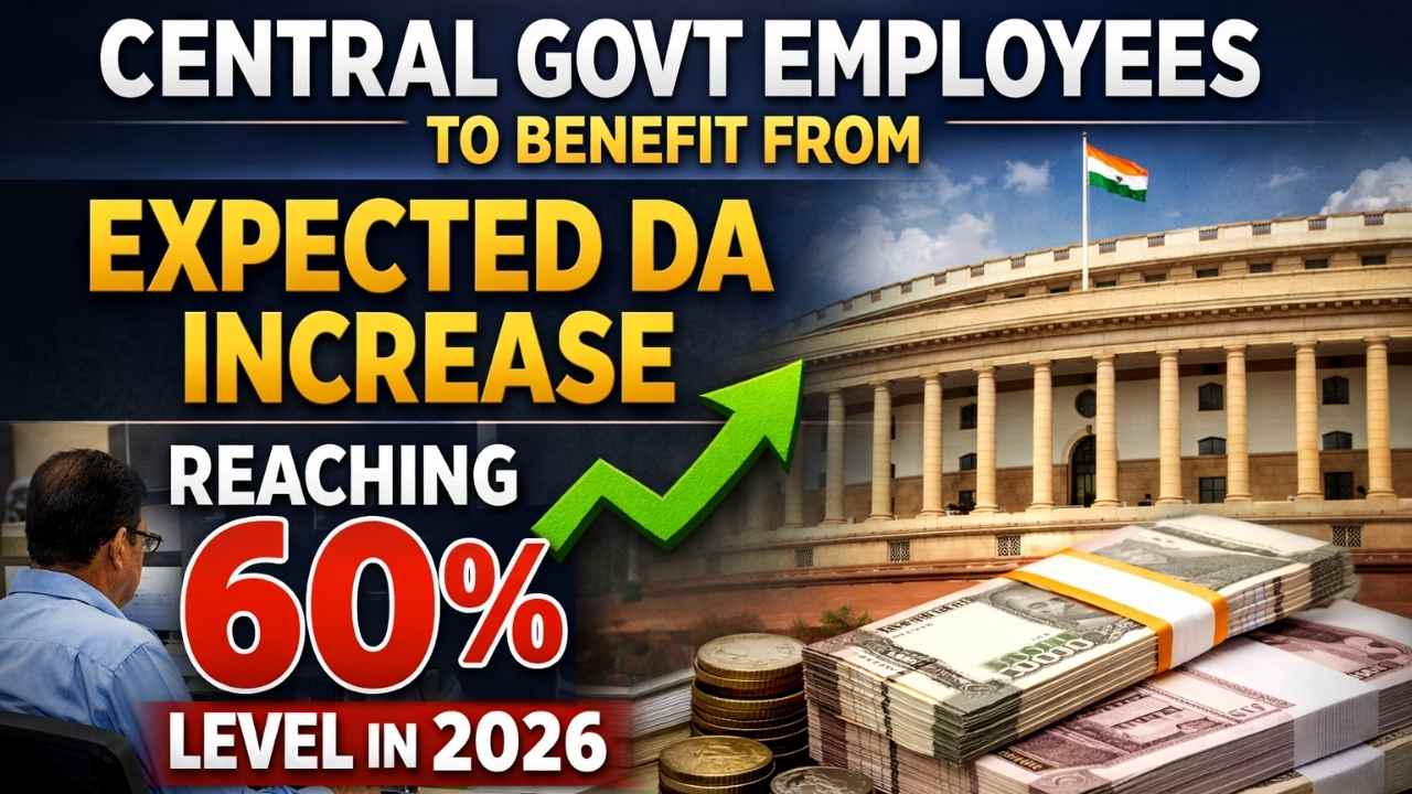 Central Government Employees To Benefit From Expected DA Increase Reaching 60 Percent Level In 2026