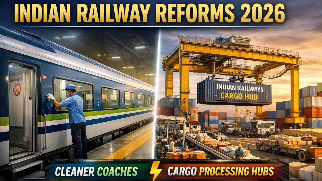 Indian Railway Reforms 2026 Bring Cleaner Coaches And Transform Cargo Terminals Into Processing Hubs