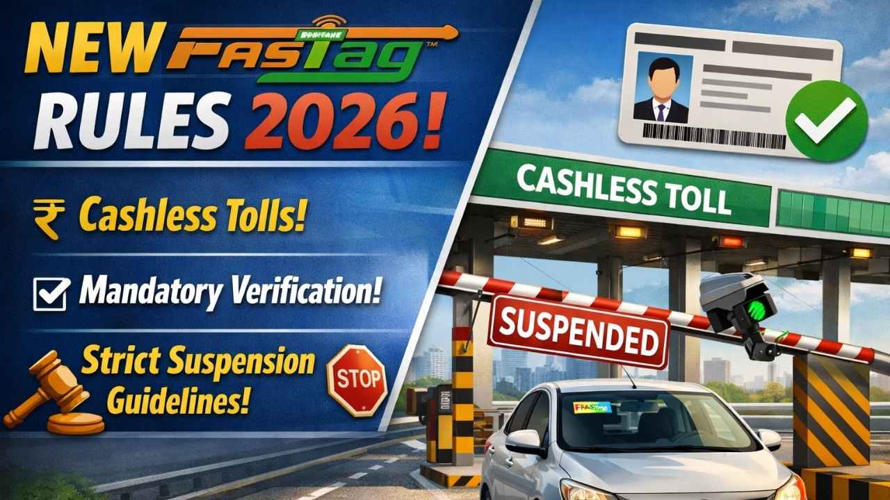 New FASTag Rules 2026 Bring Cashless Tolls, Mandatory Verification, And Strict Suspension Guidelines