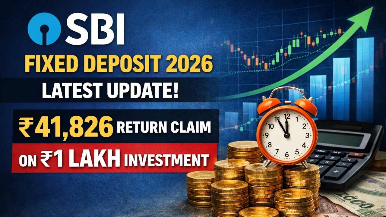 SBI Fixed Deposit 2026 Latest Update: Understanding ₹41,826 Return Claim On ₹1 Lakh Investment