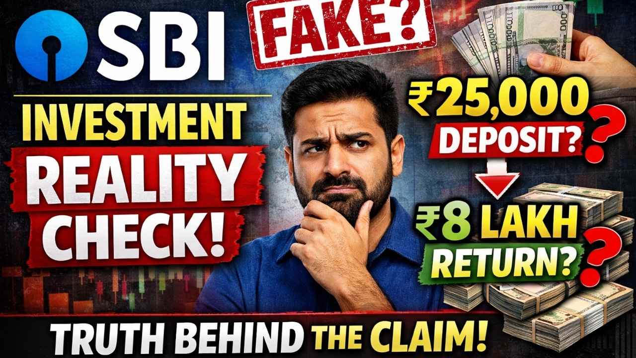 SBI Investment Reality Check: Truth Behind ₹25000 Deposit And ₹8 Lakh Return Claim