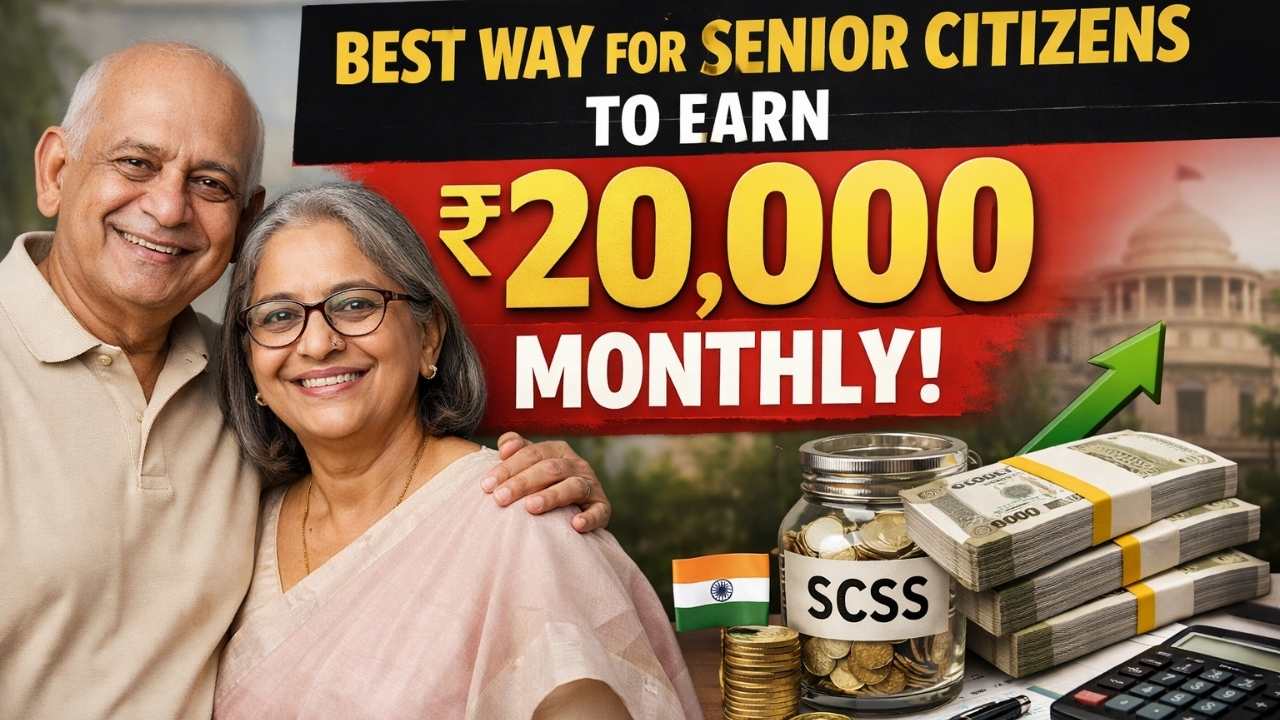 Best Way For Senior Citizens To Earn ₹20,000 Monthly Through SCSS Investment Plan